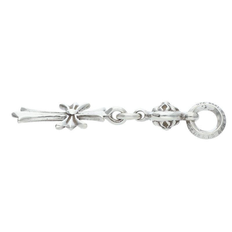 Chrome Hearts 1 Ball Tiny CH Cross 925 Silver