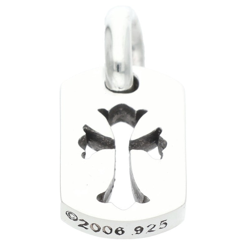 Chrome Hearts 925 Silver Tiny Cutout Cross Dog Size ONE SIZE