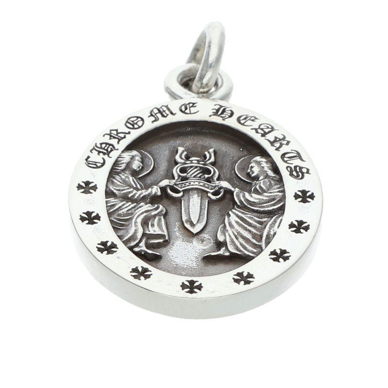 Chrome Hearts 925 Silver Angel Medal Oval Size ONE SIZE