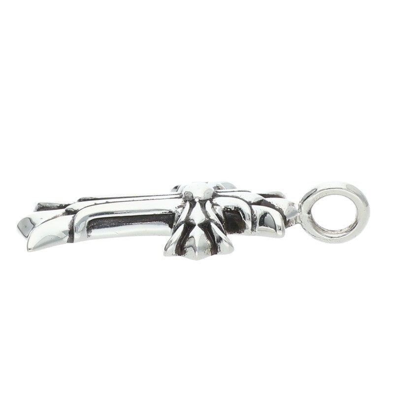 Chrome Hearts Double CH Cross Charm Silver Size ONE SIZE