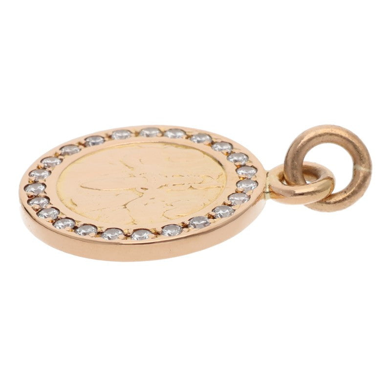 Chrome Hearts 22K Pave Diamond Angel Medal