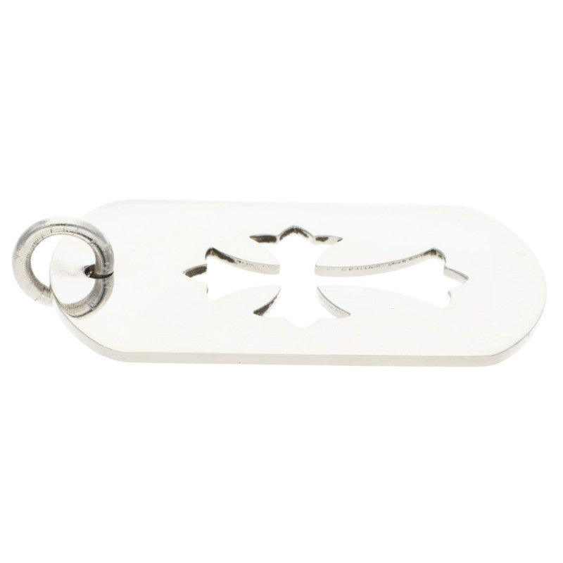 Chrome Hearts Large Cutout Cross Dog Tag Size ONE Silver
