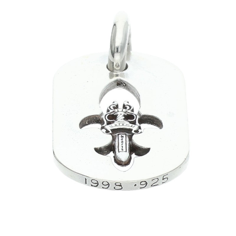 Chrome Hearts Fleurdagger Dog Tag Silver Size ONE SIZE