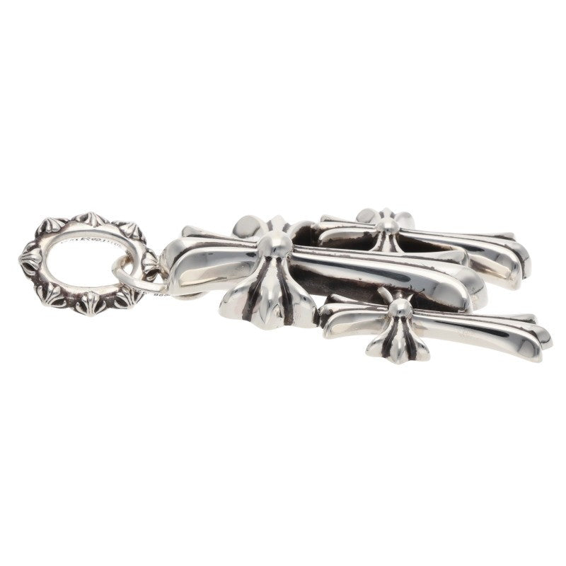 Chrome Hearts 925 Triple CH Cross Large Charm Size ONE SIZE