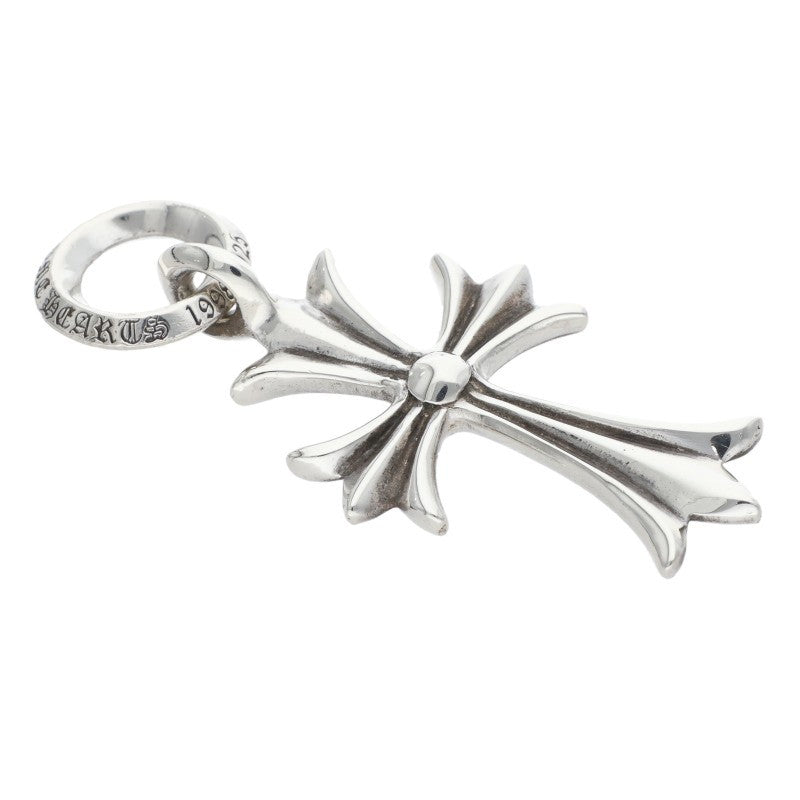 Chrome Hearts 925 Tiny CH Cross Charm Silver