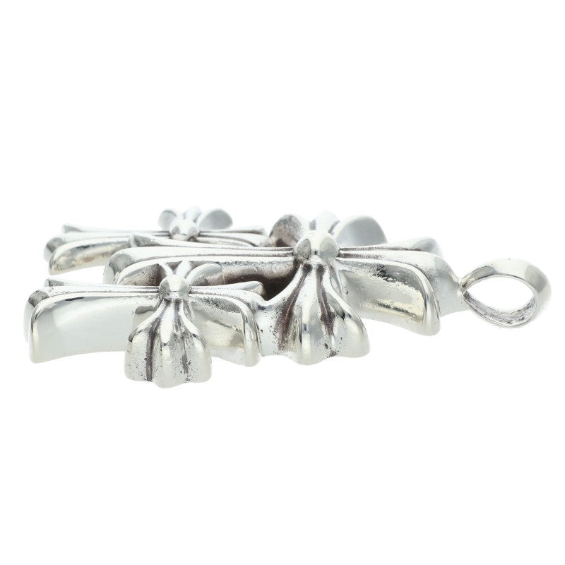 Chrome Hearts Triple CH Cross Small Silver Size ONE SIZE