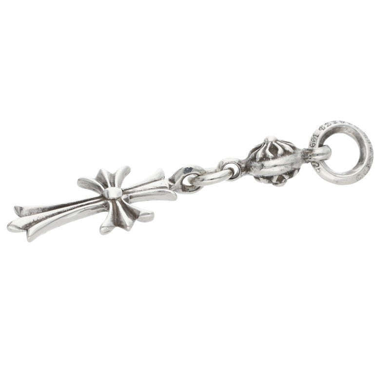 Chrome Hearts 925 Silver 1 Ball Tiny CH Cross Size ONE SIZE