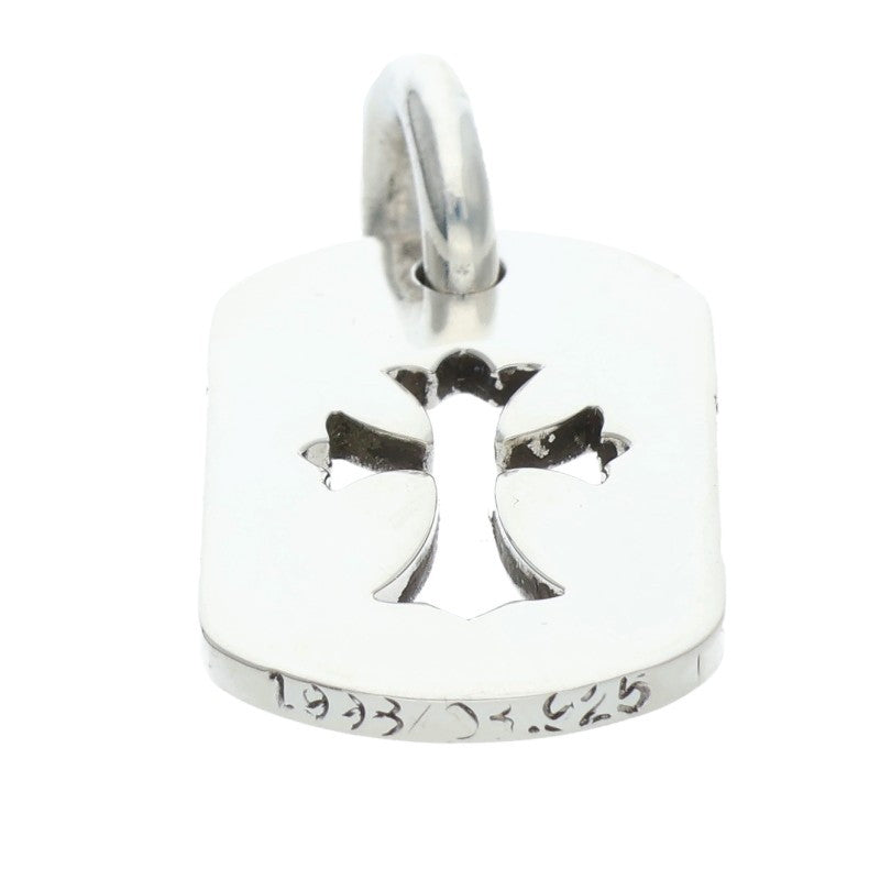 Chrome Hearts Small Cutout Cross Dog Tag 925 Size ONE Silver