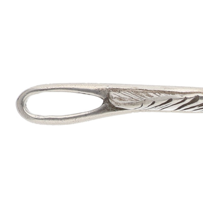TADY & KING Two-Tone SV Feather K18 Tip Left Pendant Size L
