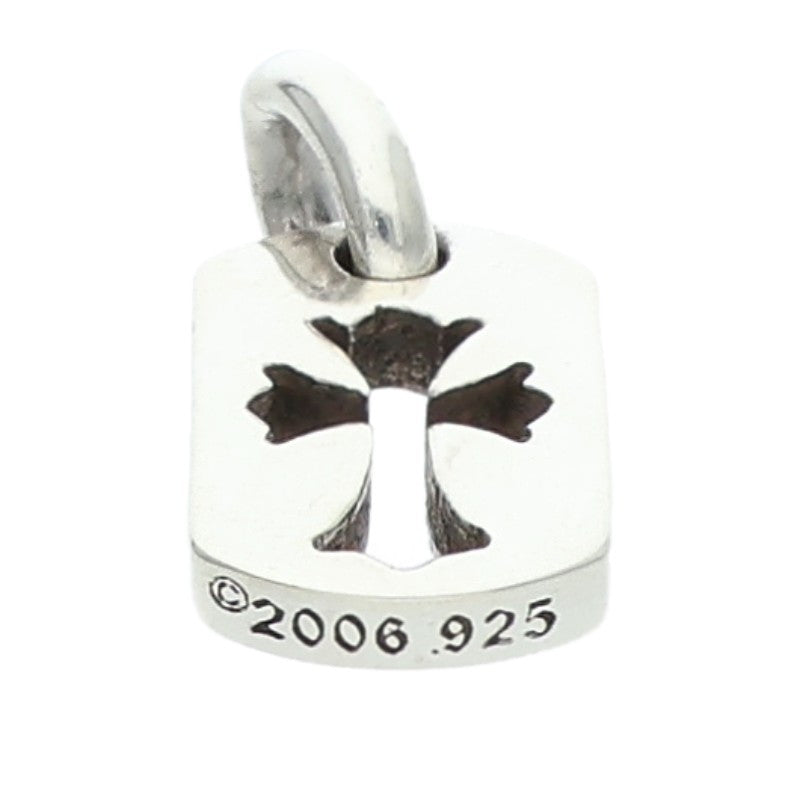 Chrome Hearts Tiny Cutout Cross Dog Tag Silver Size ONE SIZE
