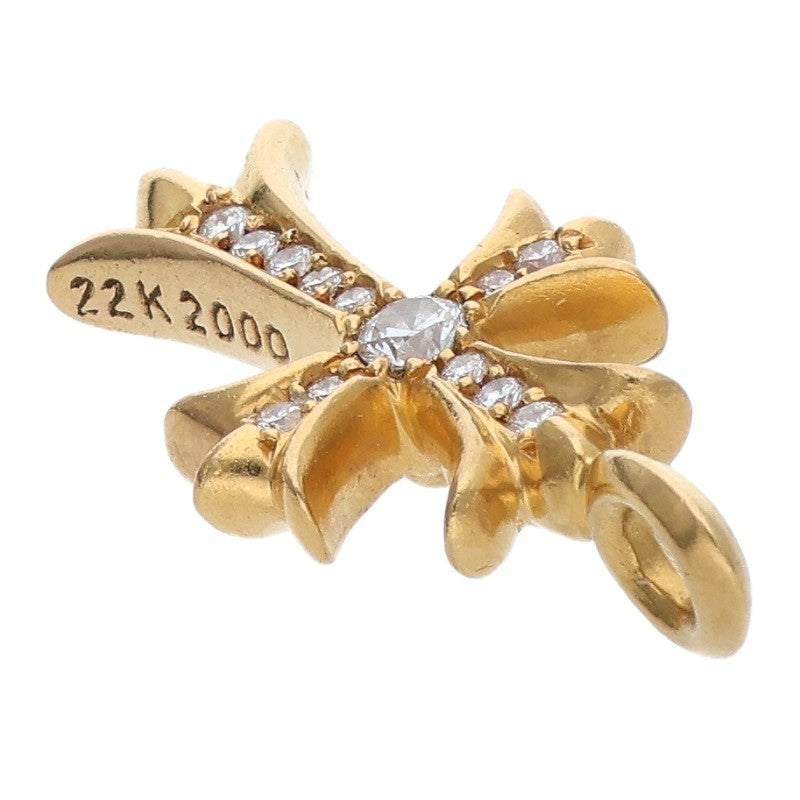 Chrome Hearts 22K Tiny Fat Cross Pave Diamond Size ONE Multi