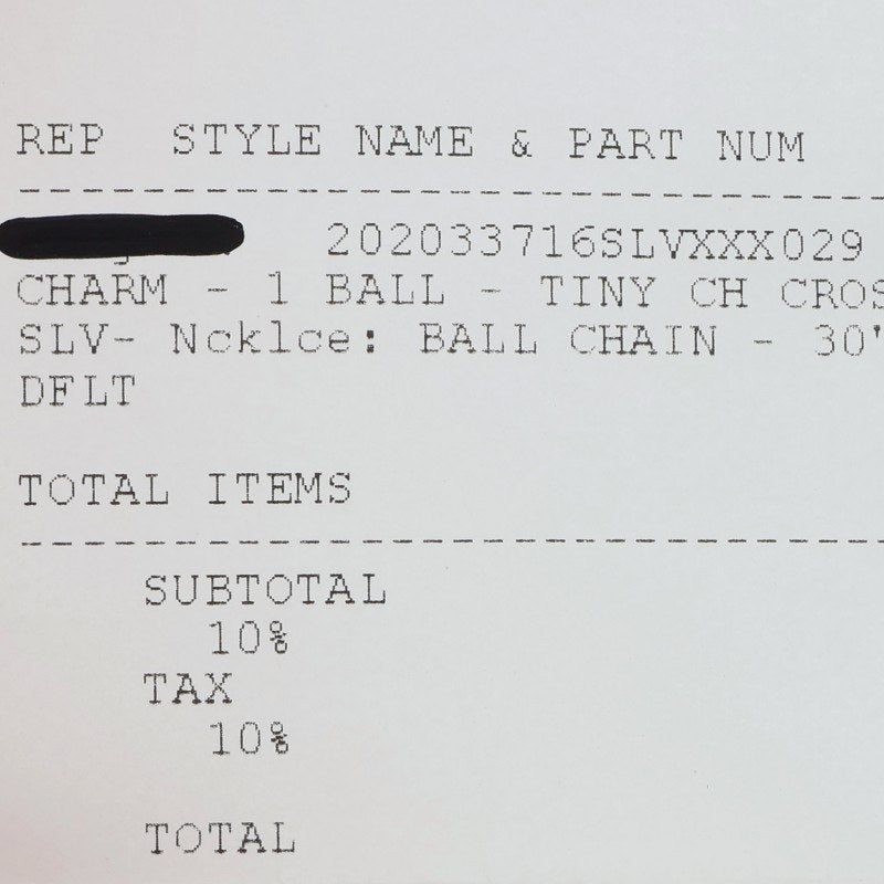 Chrome Hearts 1 Ball Tiny CH Cross Charm Size ONE SIZE