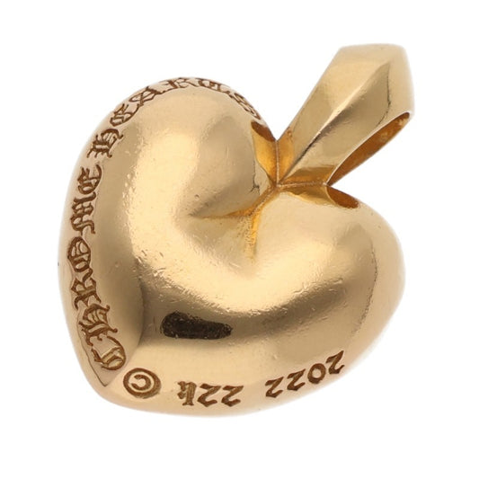 Chrome Hearts 22K R.I.P. Heart Pendant Gold Size ONE SIZE