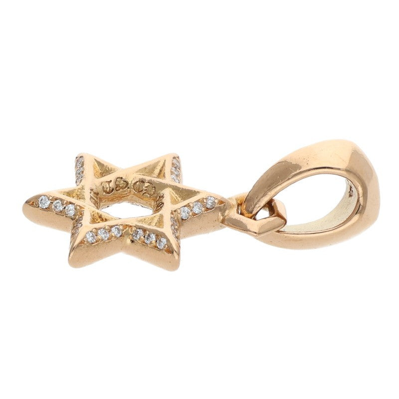 Chrome Hearts 22K Star of David Pave D Charm Size ONE SIZE