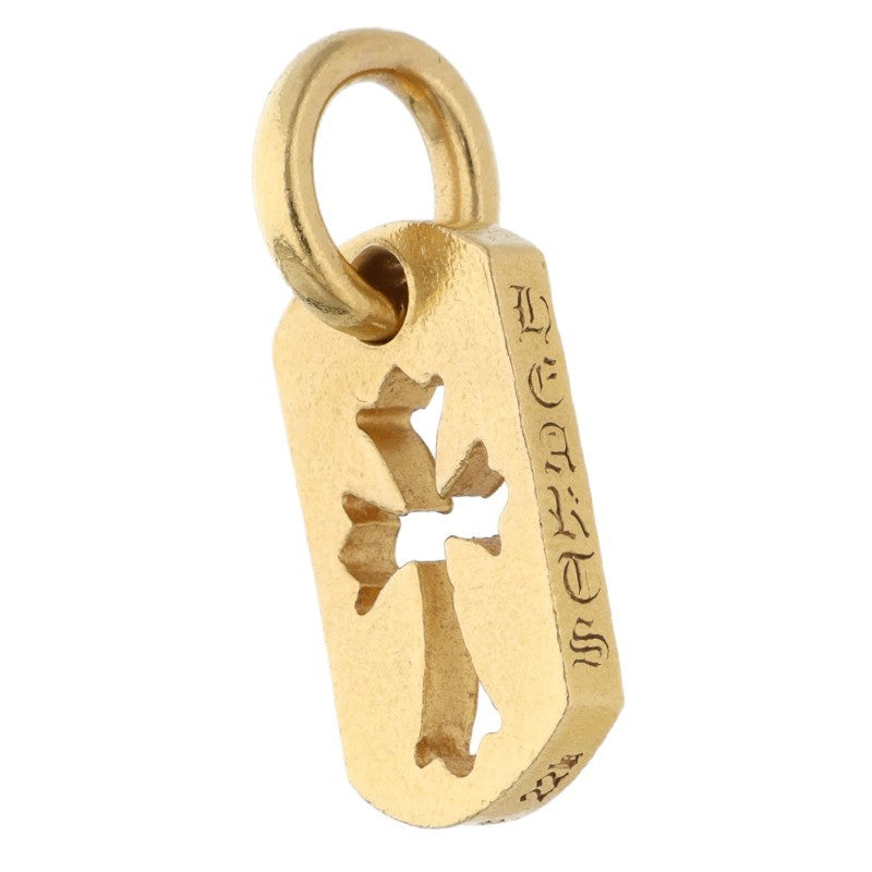 Chrome Hearts 22K Tiny Cutout Cross Dog Tag