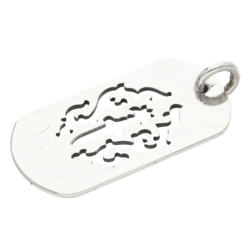 Chrome Hearts Dagger Cutout Dog Tag Silver 925
