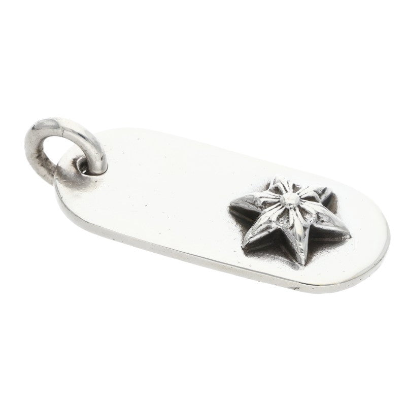 Chrome Hearts Raised Star Dog Tag Silver 925