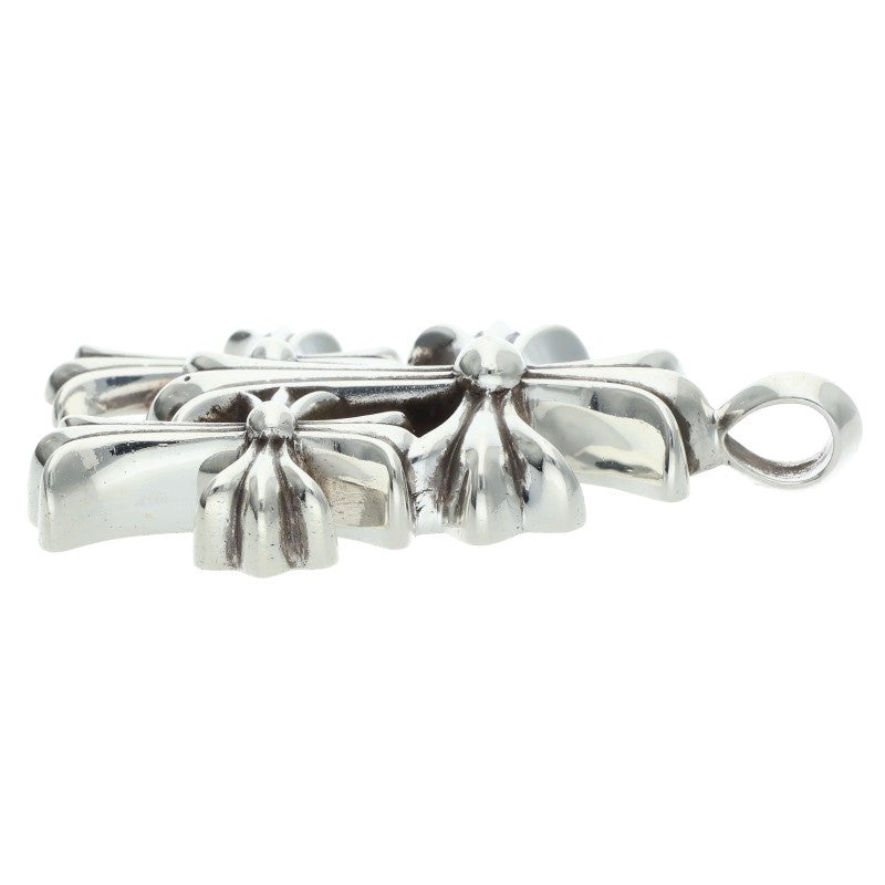 Chrome Hearts Triple CH Cross Small Silver 925 Size ONE SIZE