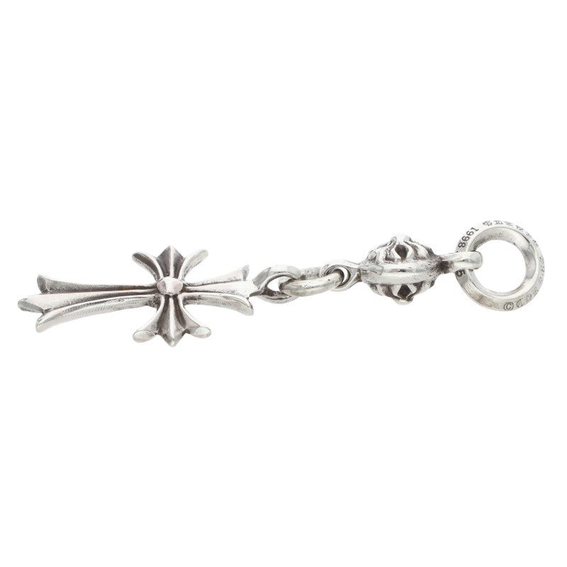 Chrome Hearts 925 Silver 1 Ball Tiny CH Cross Size ONE SIZE