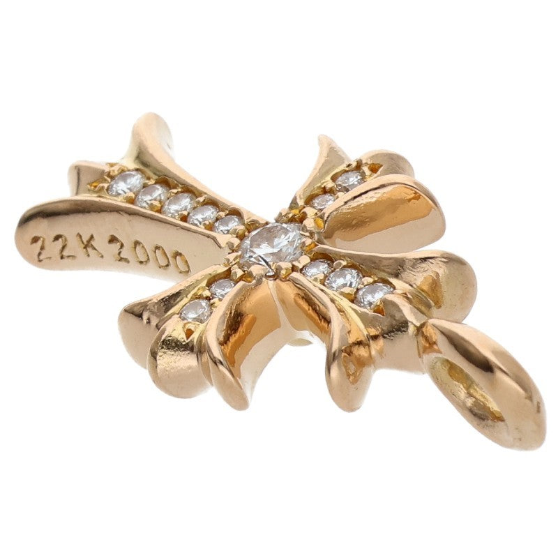 Chrome Hearts 22K Tiny Fat Cross Pave Dia Size ONE SIZE