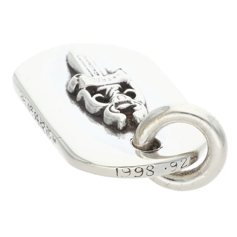 Chrome Hearts D TAG SML DAG Silver Dog Tag Necklace Size ONE SIZE