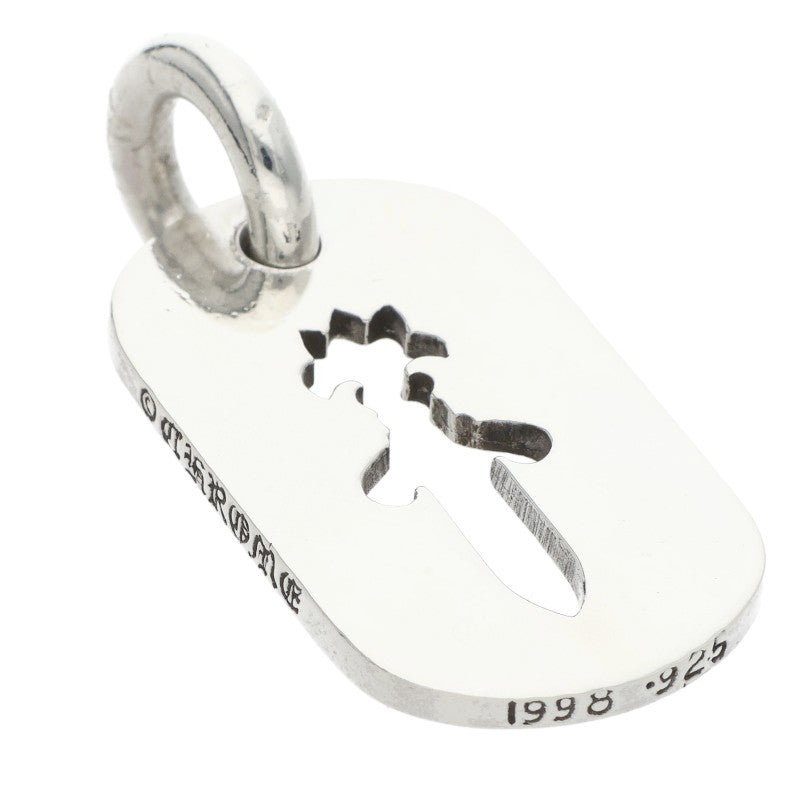 Chrome Hearts D TAG SML CO DAG Silver Dog Tag Necklace Size ONE SIZE