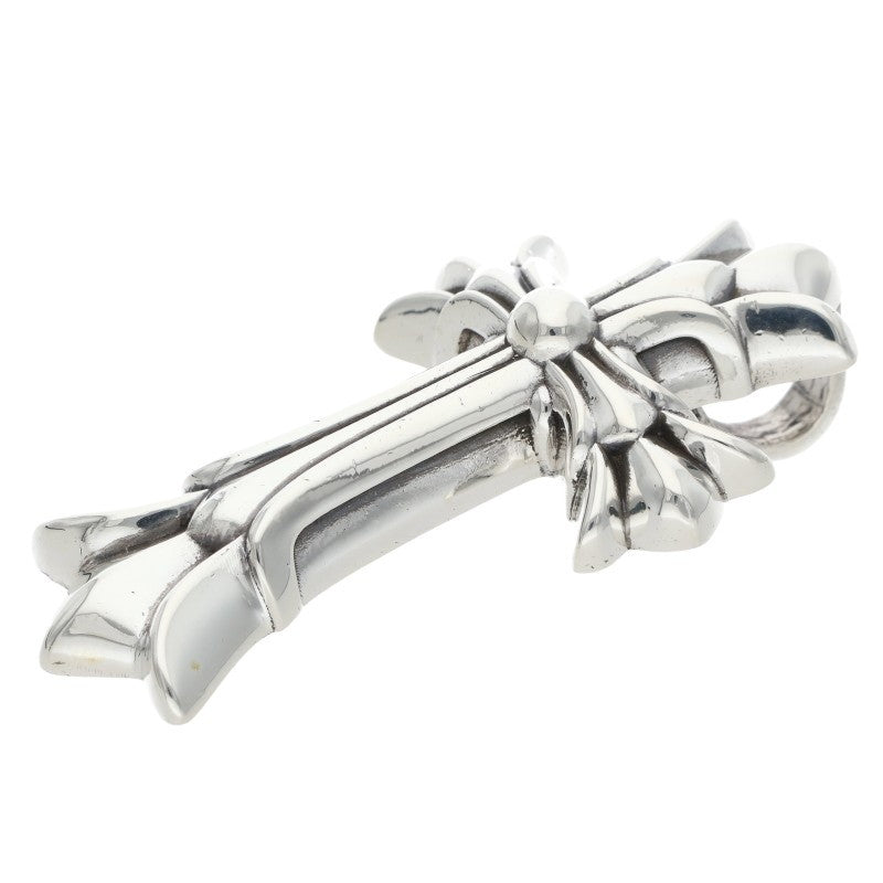 Chrome Hearts Small Double CH Cross Pendant Size ONE Silver