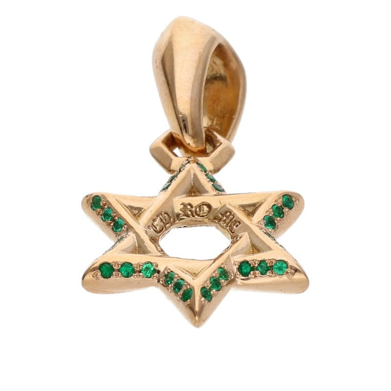 Chrome Hearts 22K Star of David Emerald Charm Size ONE SIZE
