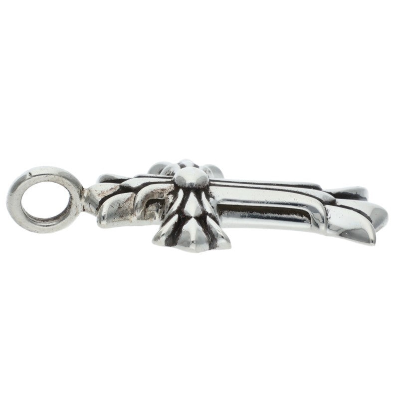 Chrome Hearts Double CH Cross Silver Pendant Size ONE SIZE