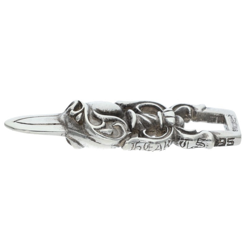 Chrome Hearts Dagger Heart Silver Pendant Size ONE SIZE