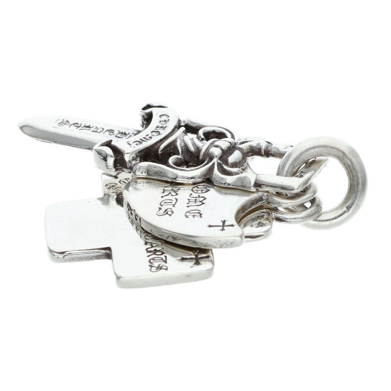Chrome Hearts Silver 3 Trinkets Pendant Size ONE SIZE