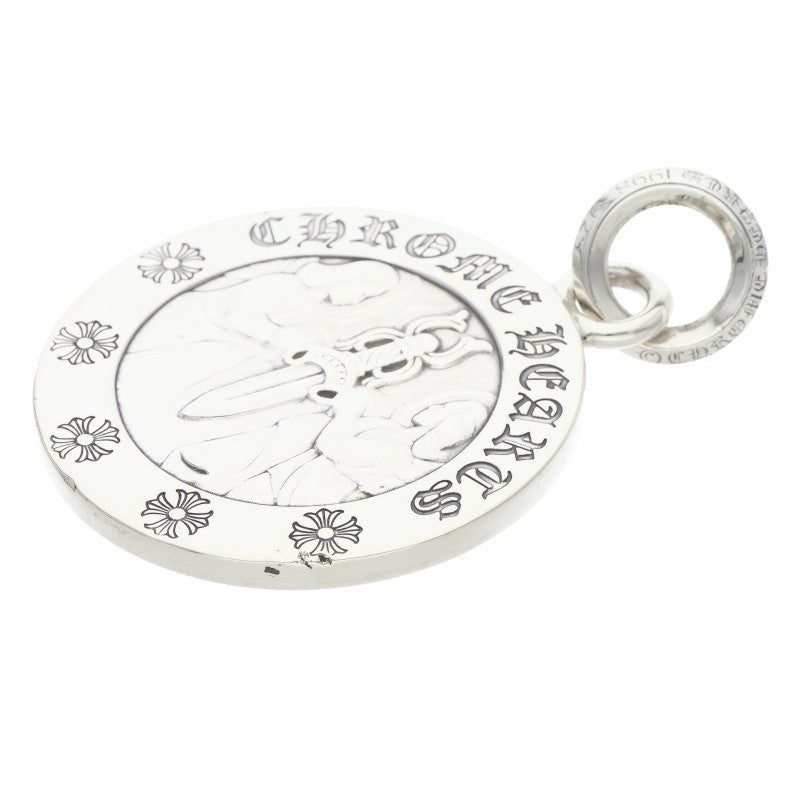Chrome Hearts Large Angel Medal Charm Silver
