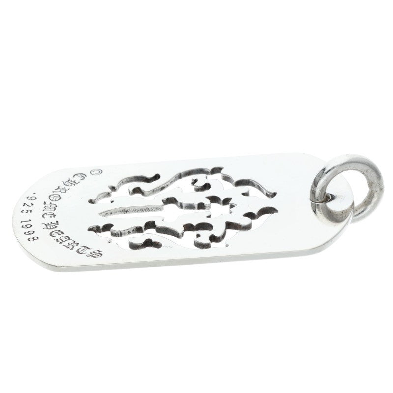 Chrome Hearts Large Dagger Cutout Dog Tag Necklace