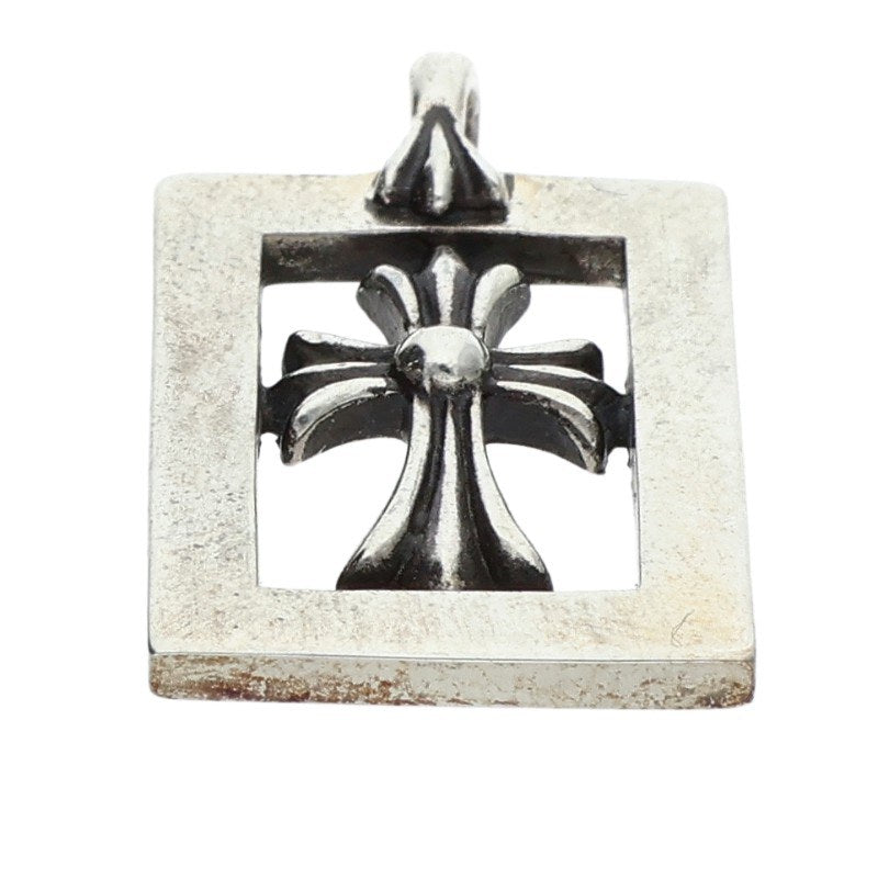 Chrome Hearts FRMD OPN BBYFAT Framed Open Charm Silver