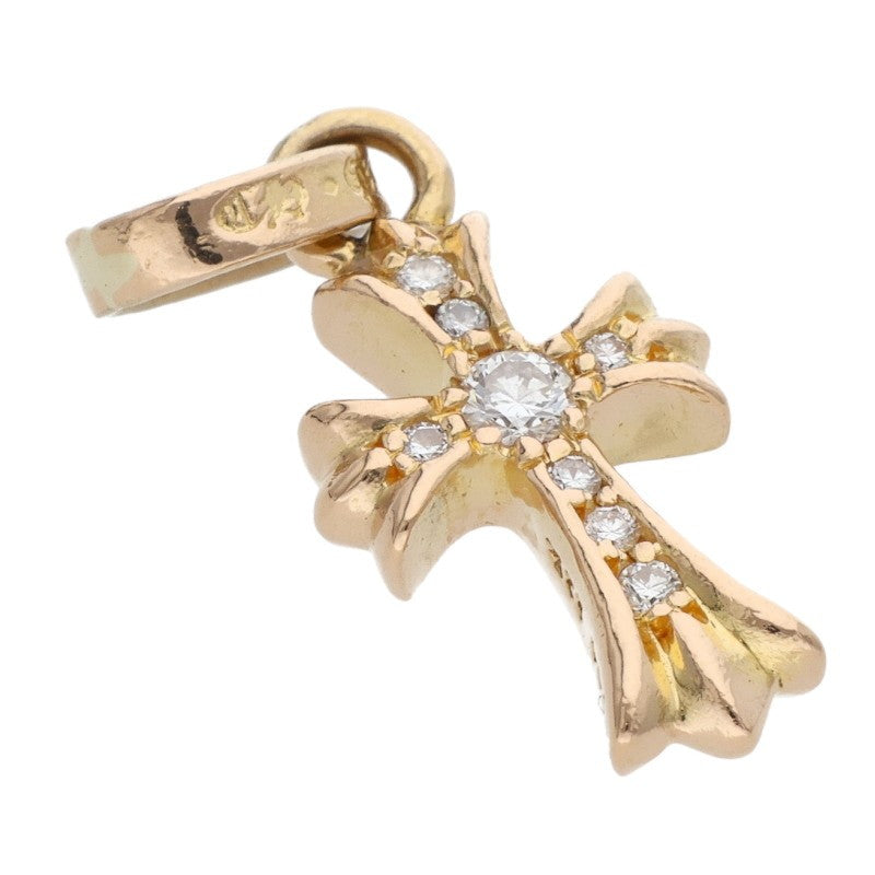 Chrome Hearts 22K Babyfat Pave Yellow Gold Necklace Size ONE SIZE