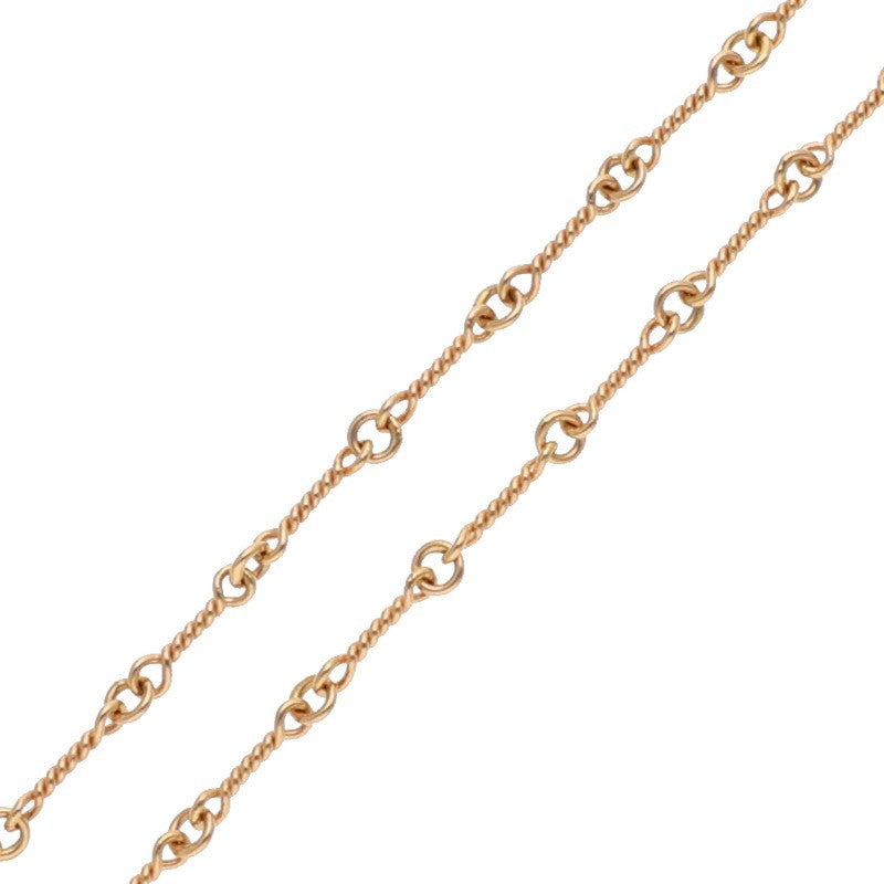 Chrome Hearts 22K T18 Twist Necklace Yellow Size 18INCH