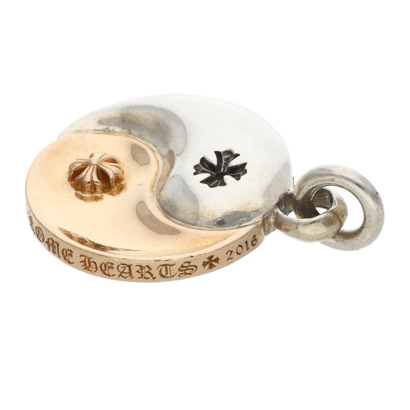 Chrome Hearts YIN YANG Silver Gold Combo Necklace Charm
