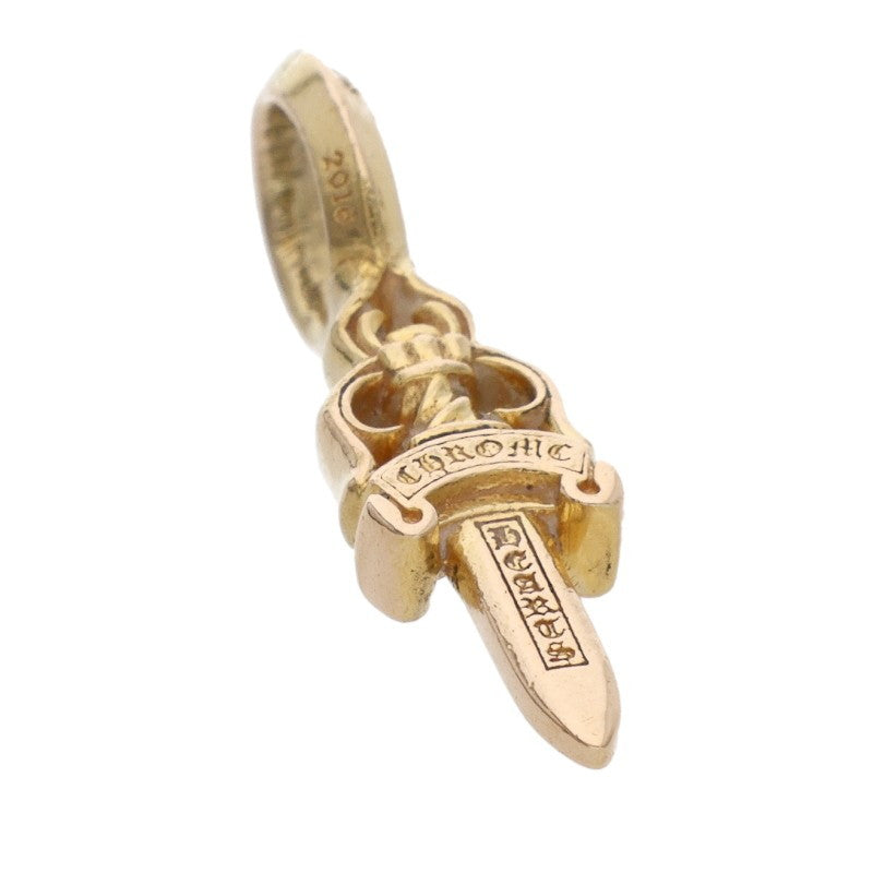 Chrome Hearts 22K STACK DAGGER V2 Gold Pendant