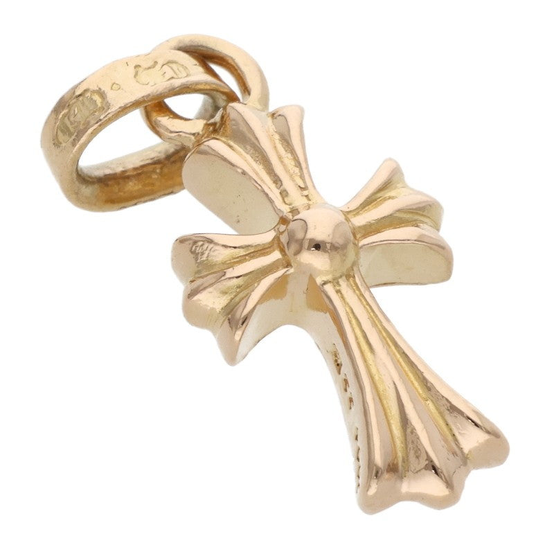 Chrome Hearts 22K Babyfat Cross Gold Necklace Charm Yellow