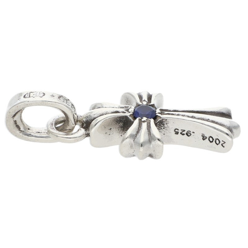 Chrome Hearts CRS BBYFAT SAP Silver Sapphire Charm Necklace