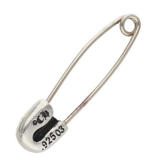 Chrome Hearts Small Safety Pin Silver Necklace Charm