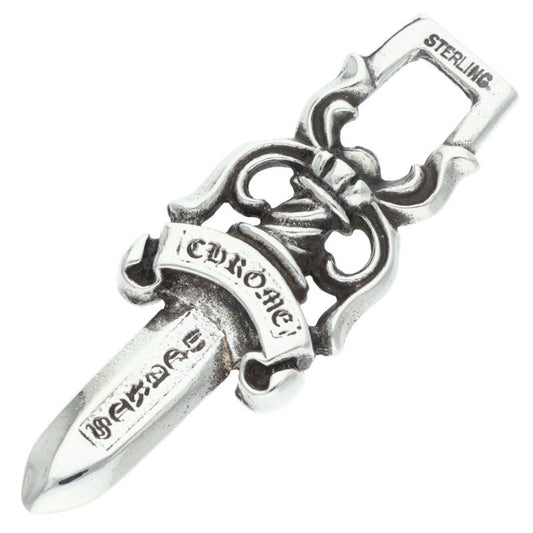 Chrome Hearts #10 Dagger Pendant Sterling Silver