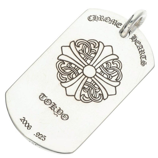Chrome Hearts Tokyo LTD Large Dog Tag Pendant Silver