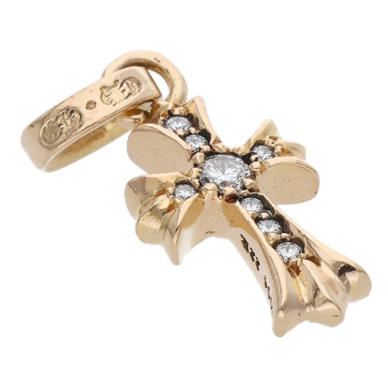 Chrome Hearts 22K Baby Fat Pave Diamond Gold Charm