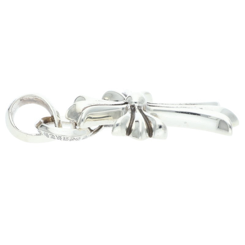 Chrome Hearts Small CH Cross W Bale Sterling Necklace