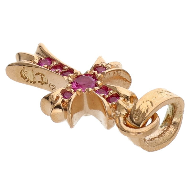 Chrome Hearts 22K YG Babyfat Pave Pink Sapphire Charm