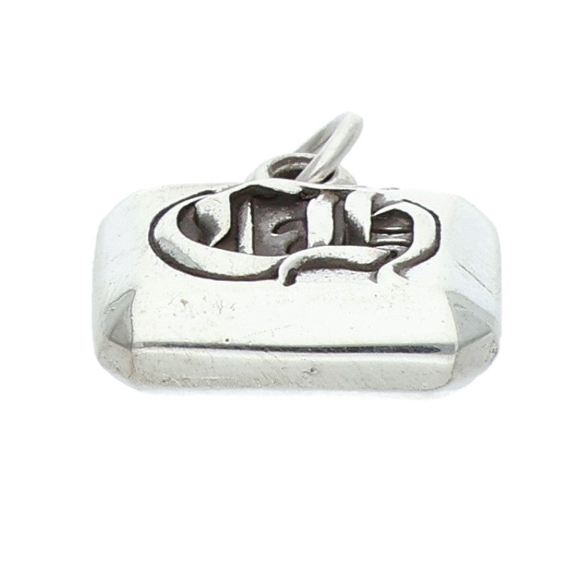Chrome Hearts EMRLD CUT CH Emerald Cut Silver Pendant
