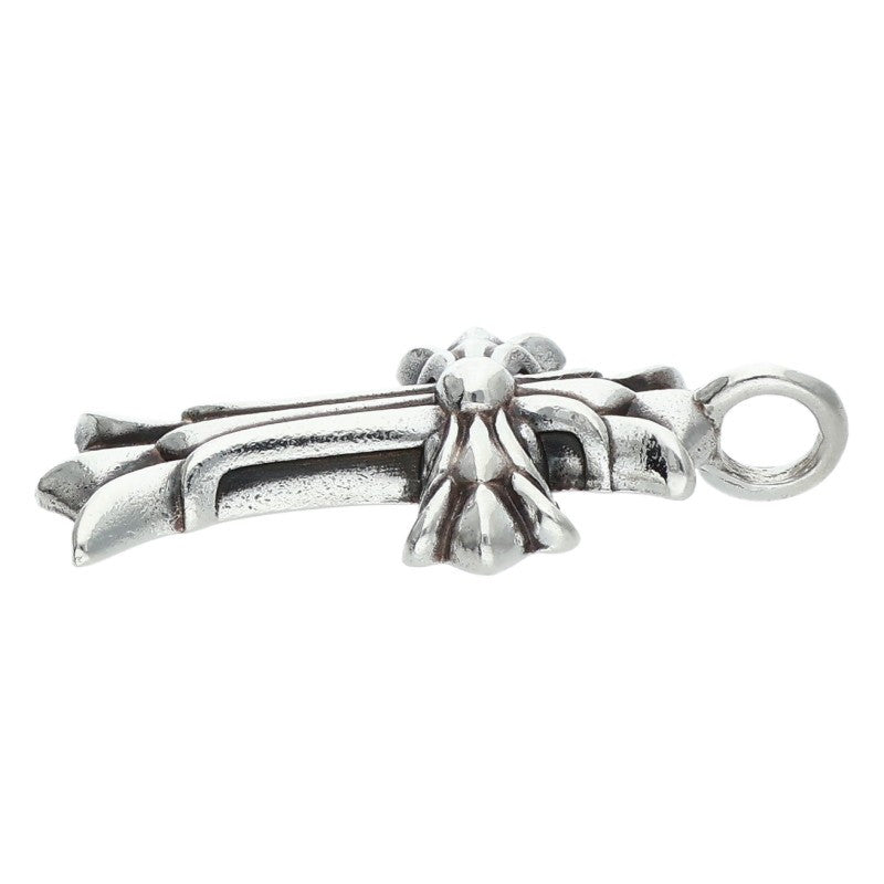 Chrome Hearts DBL CH CRS Silver Charm Necklace