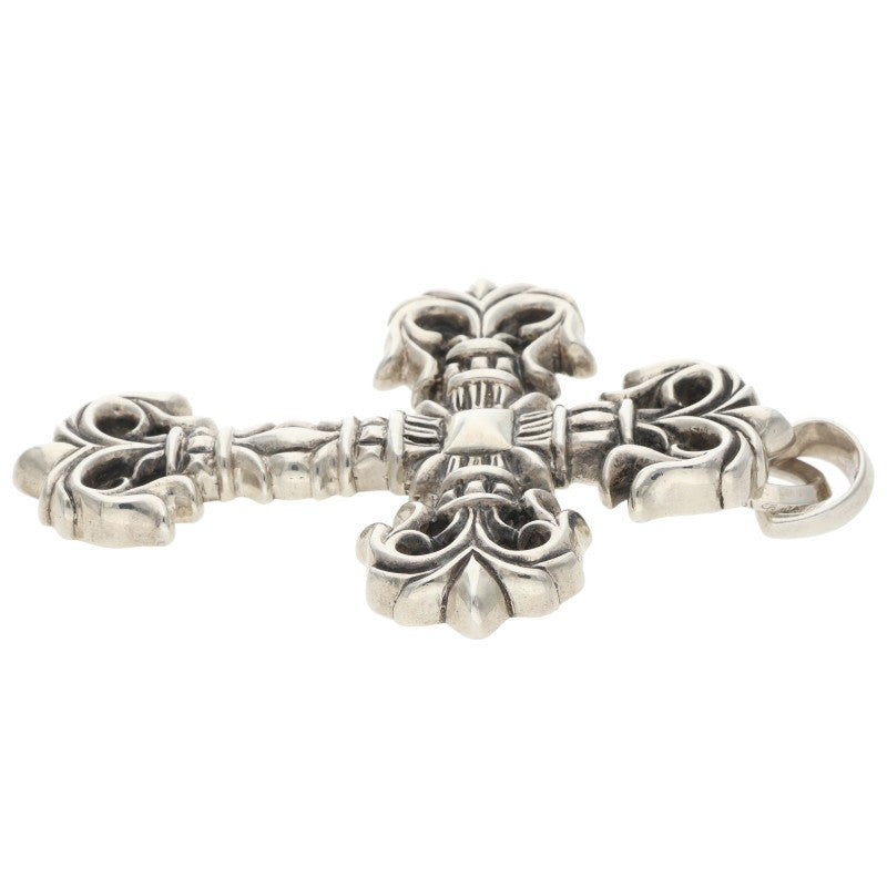 Chrome Hearts FILIG CROSS-SM W BALE Silver Pendant