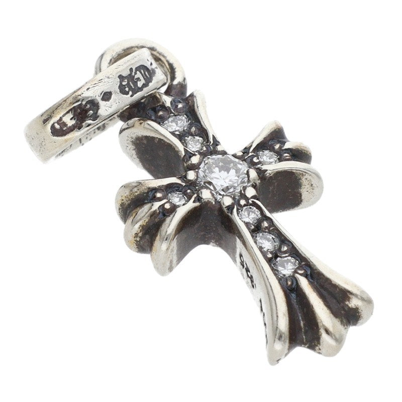 Chrome Hearts Baby Fat Pave Diamond Silver Charm